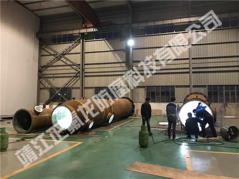 某大型煤化工集團鋼襯四氟酸洗塔、工藝氣洗滌塔項目